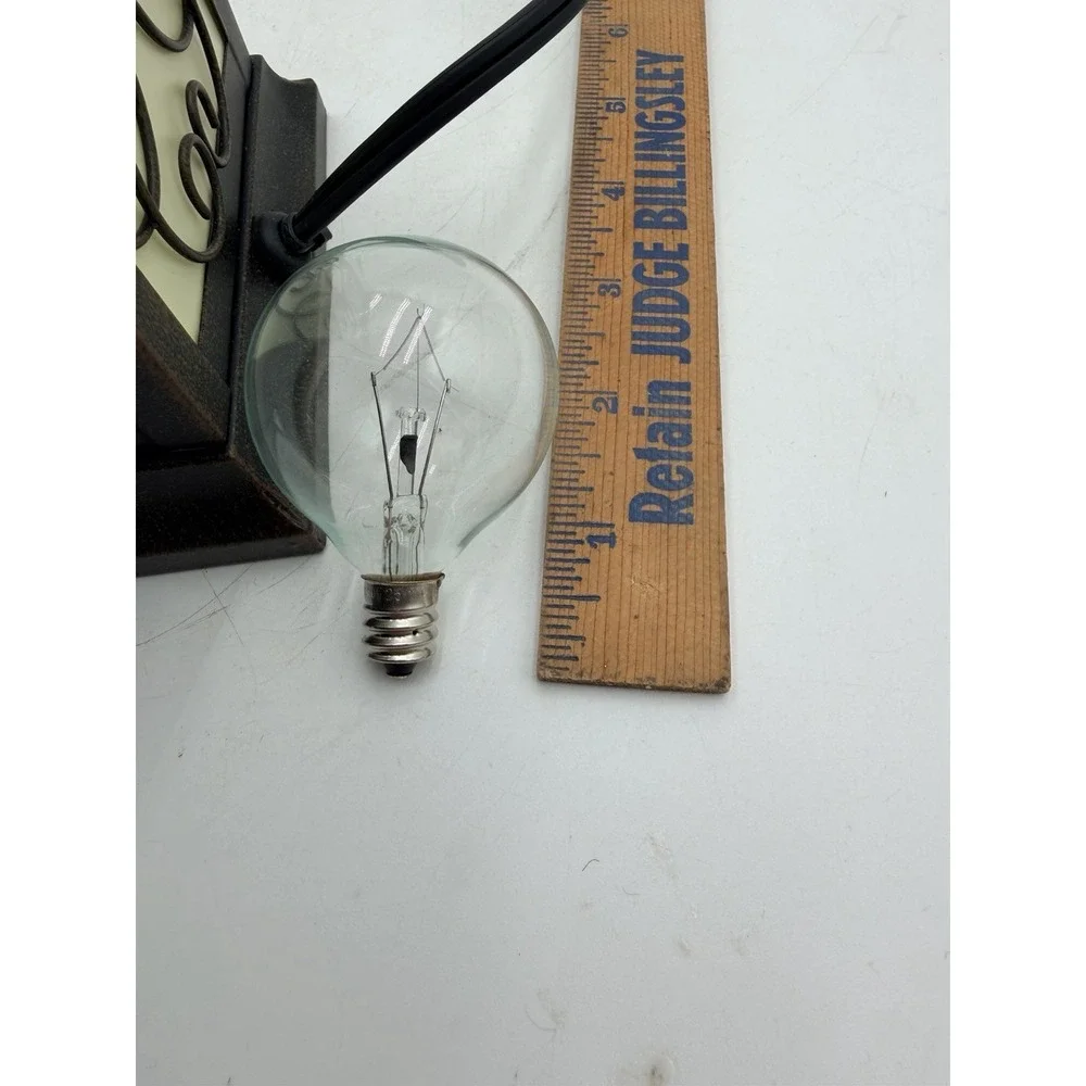 Mission Style Accent Table Lamp Bronze Metal Base WORKS